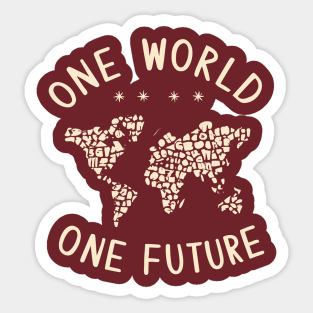 One World One Future Sticker